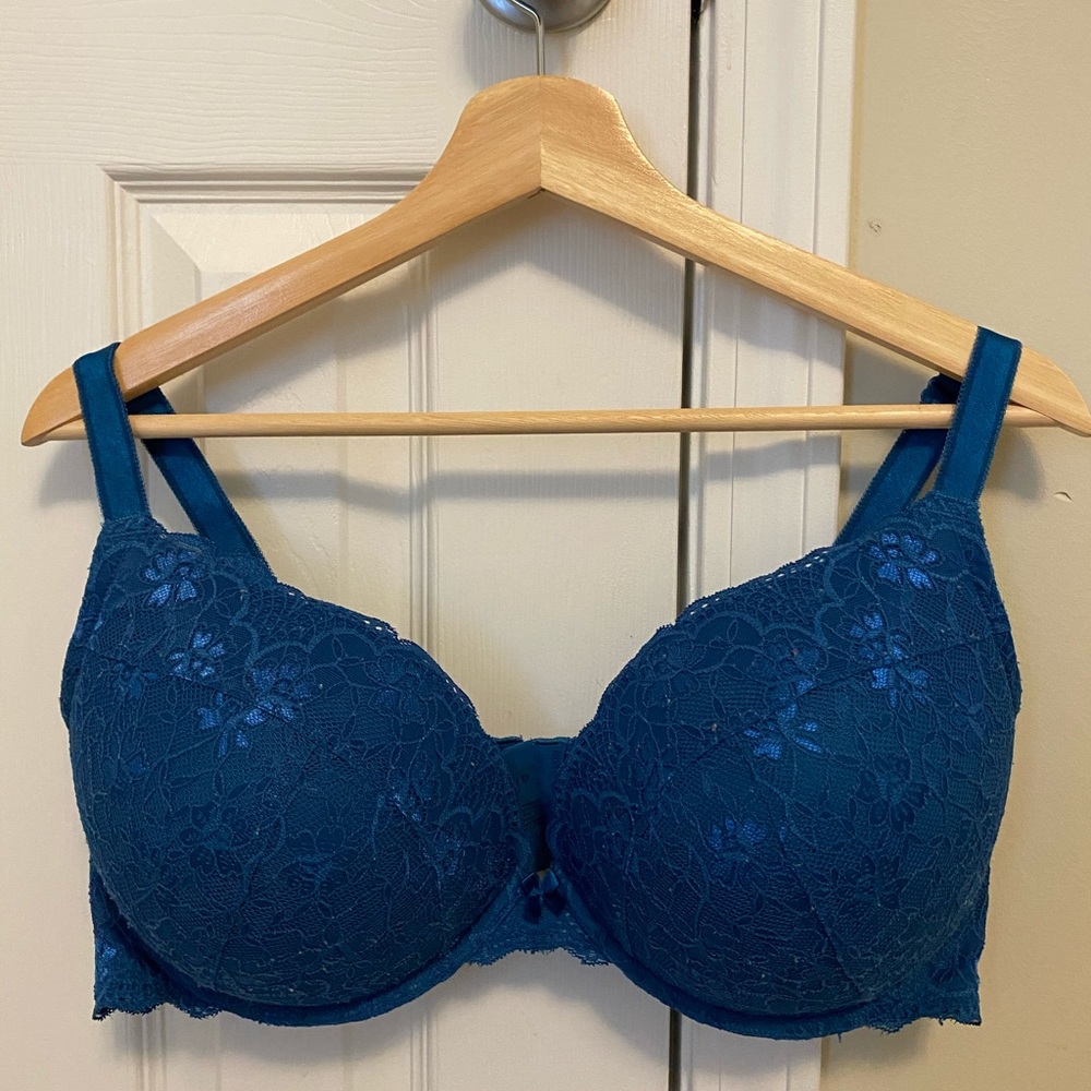 Torrid Plunge Push-up Bra 40DDD (40F) - blue/teal